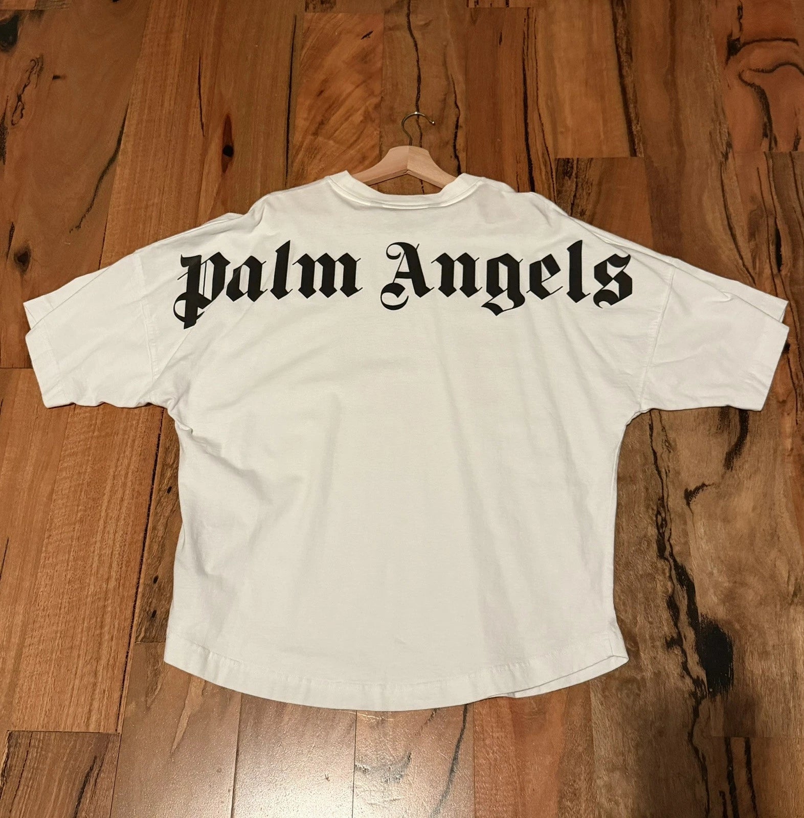 Palm Angels Oversized T Shirt White Mens Size S | Authentic