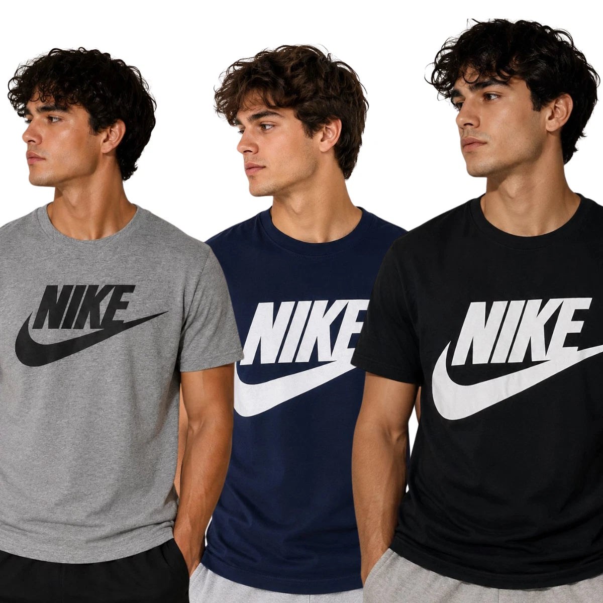 Mens Nike Futura Crew Neck T-Shirt Casual Short Sleeve Cotton T Shirt