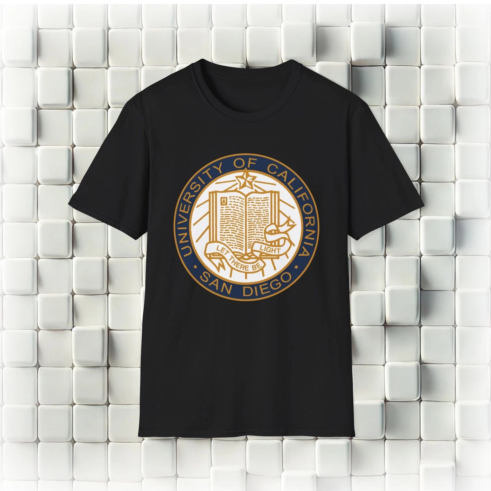 University of California San Diego Emblem Logo Black Unisex T-Shirt