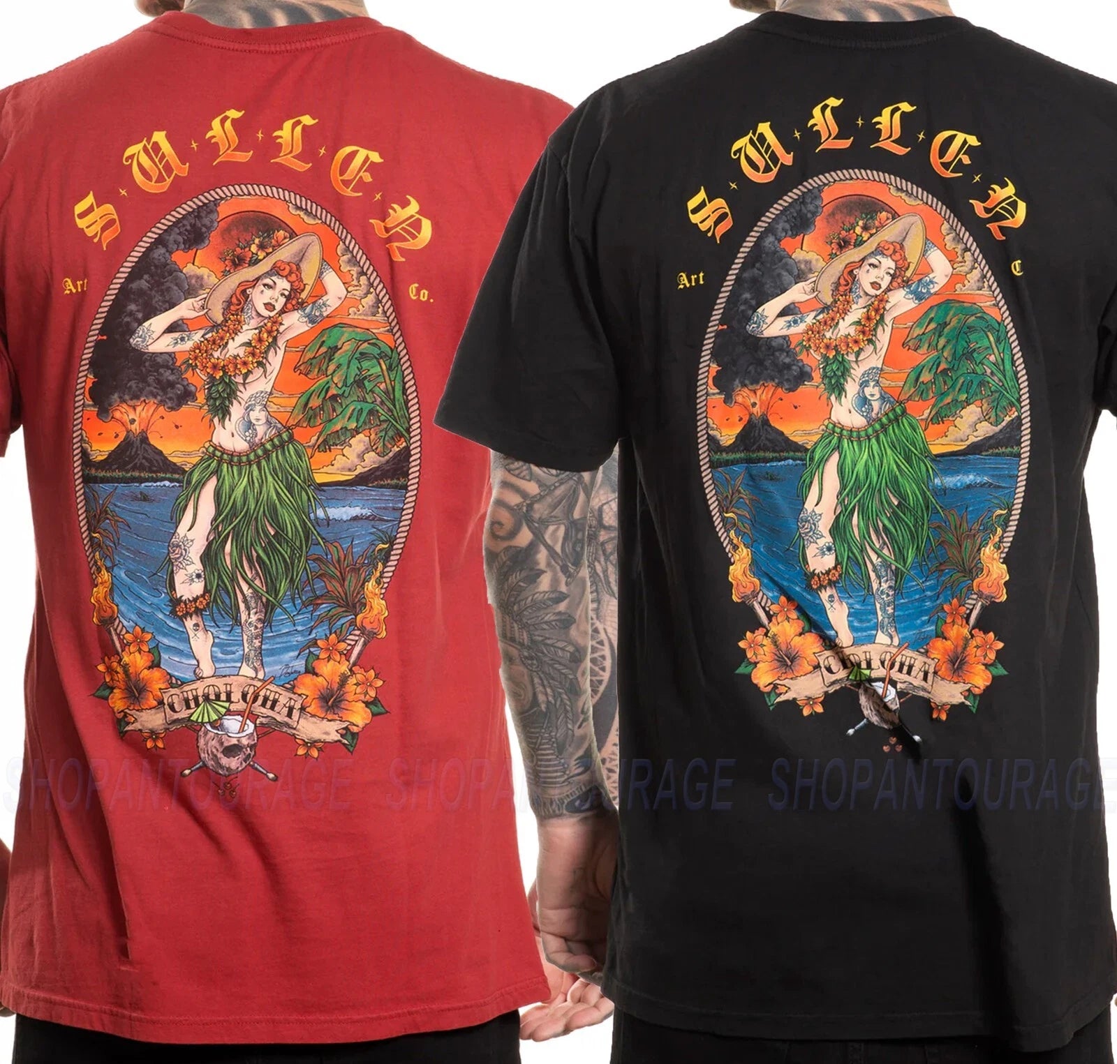 Sullen Irruption Premium Fit SCM7034 New Short Sleeve T-shirt For Men 2 Colors