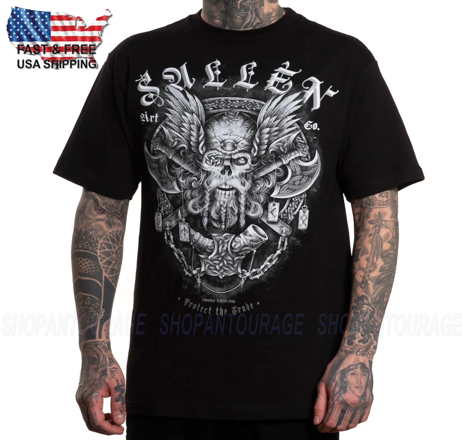 Sullen Art Collective Norse Badge Standard SCM7260 Short Sleeve Men`s T-shirt