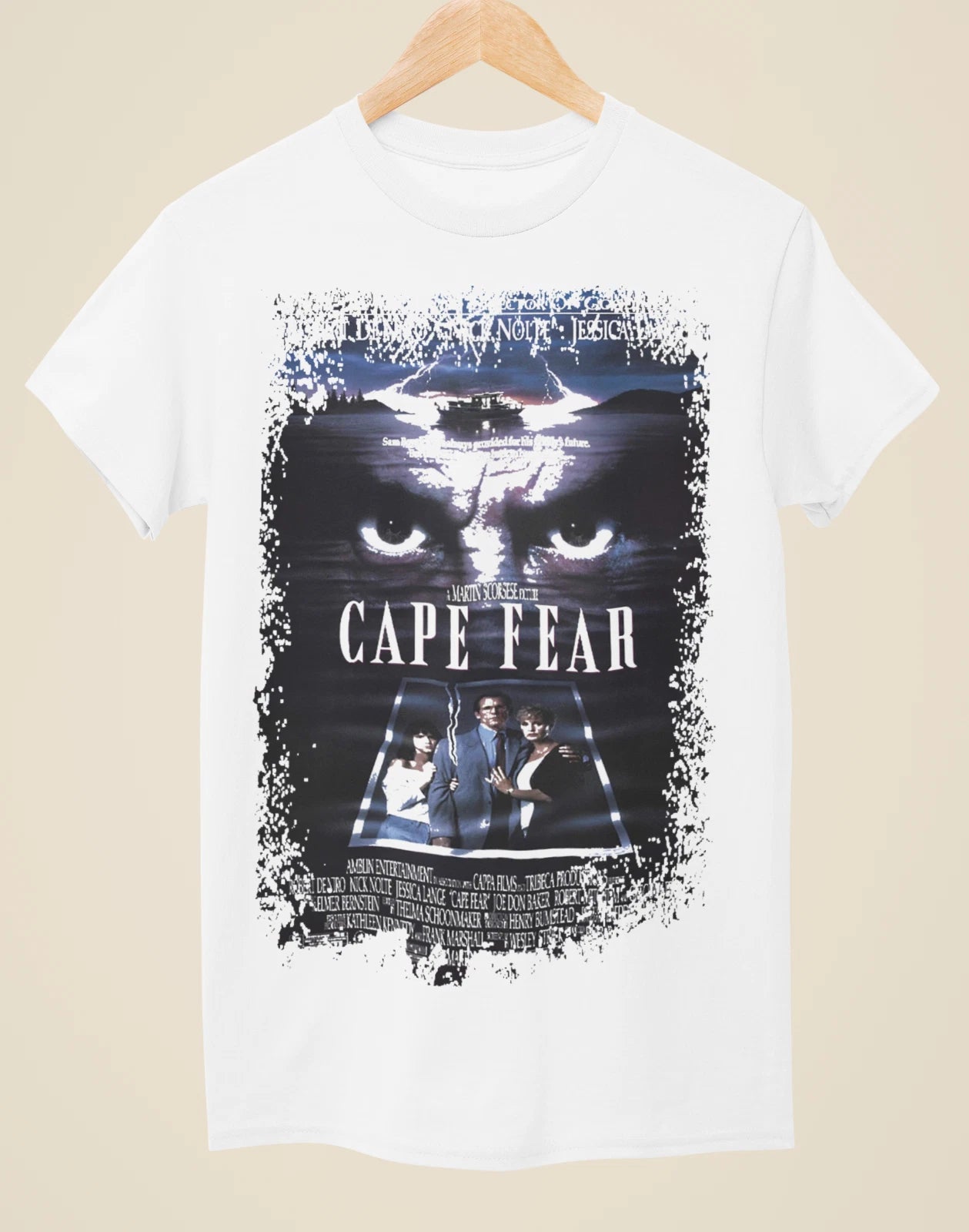 Cape Fear - Movie Poster Inspired Unisex White T-Shirt
