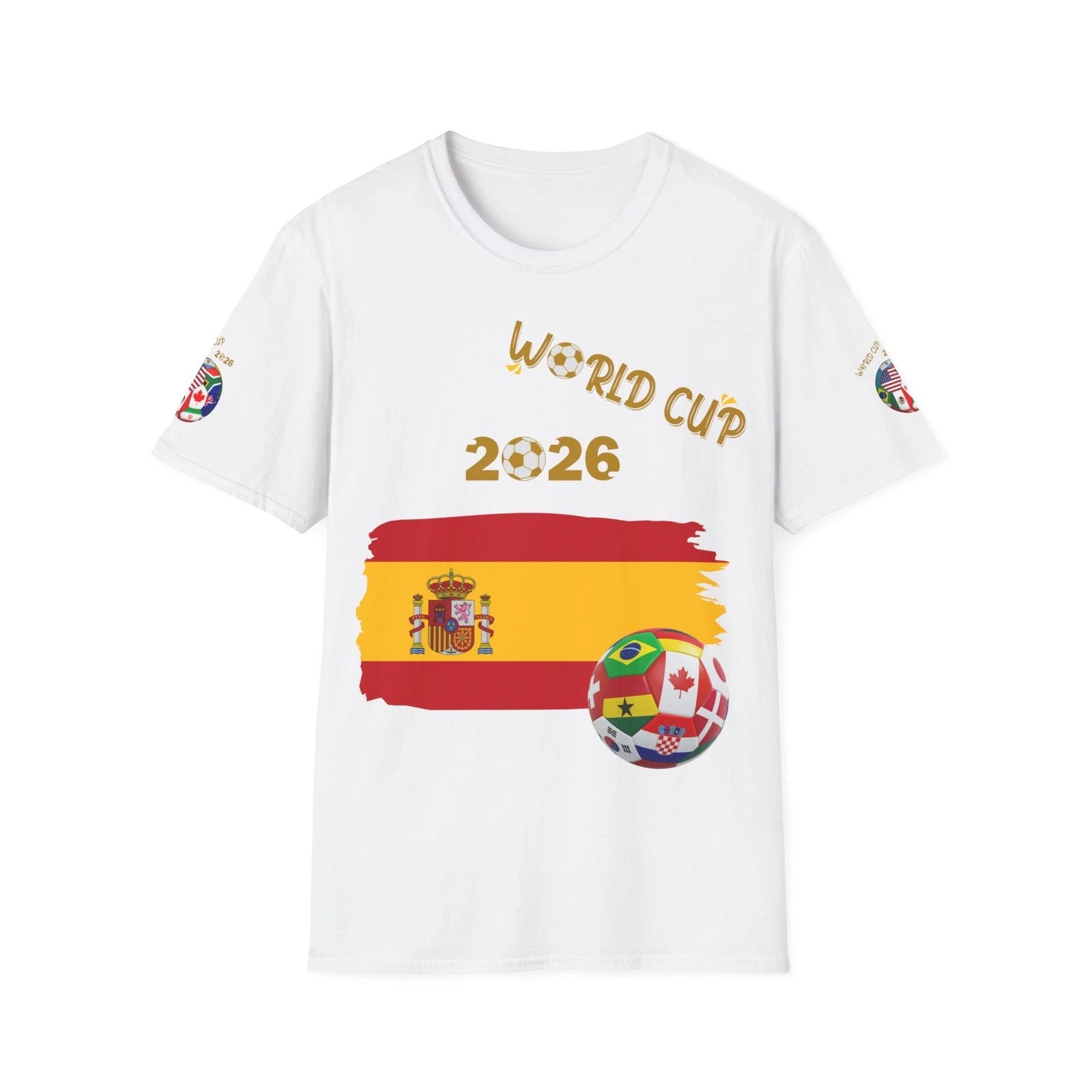 Spain flag World Cup 2026 T-Shirt | WM 2026 Spanien Shirt UNISEX