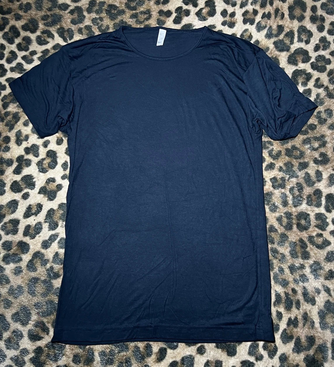 American Apparel Shirt Men Size Medium Viscose Blue VTG Y2K Indie Sleaze
