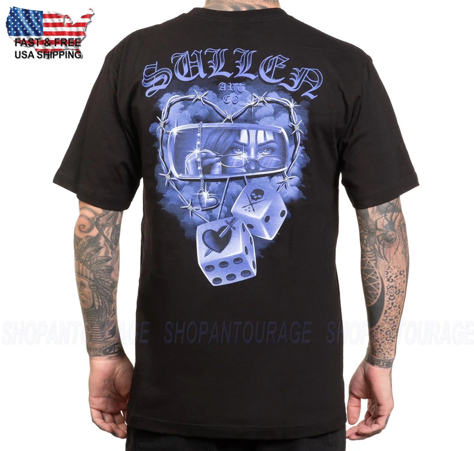 Sullen Art Collective In Rear View Standard SCM6945 Short Sleeve Men`s T-shirt