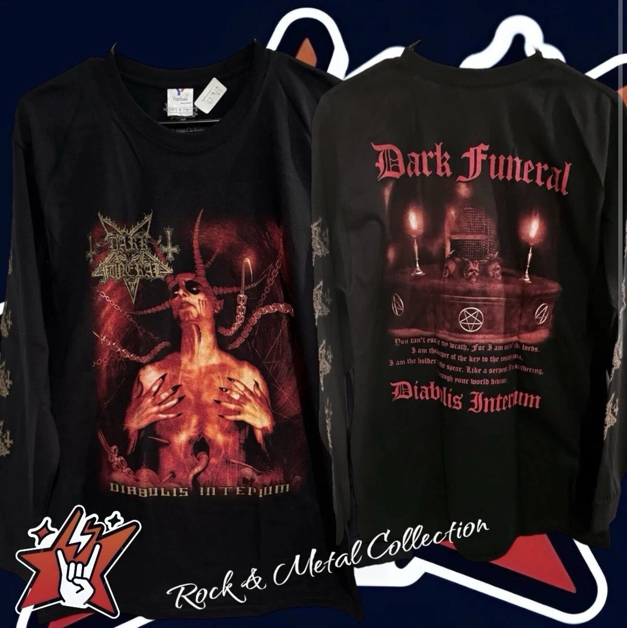 Dark Funeral T-Shirt  Short & Long  Sleeve Black Metal Bathory  Mayhem Emperor