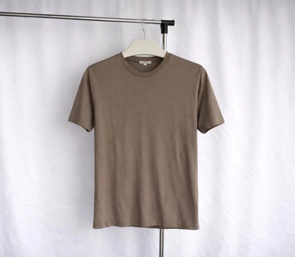 Reiss Luxury Street Fashion Designer Brown Men’s T-Shirt Size S Y2K Hype