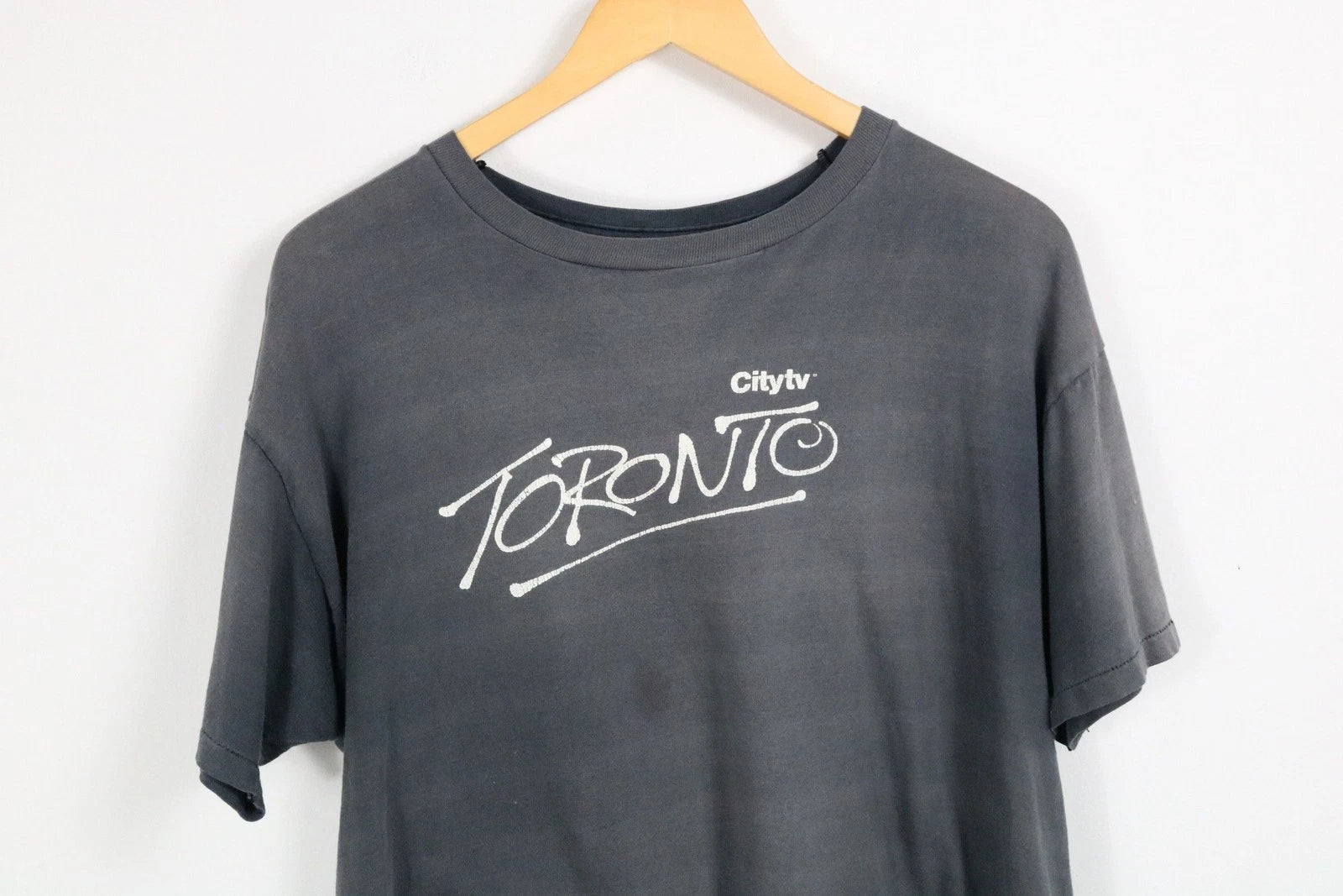 Citytv Toronto Graphic T-Shirt | Vintage Le-Chateau Medium | Light Fade, Casual