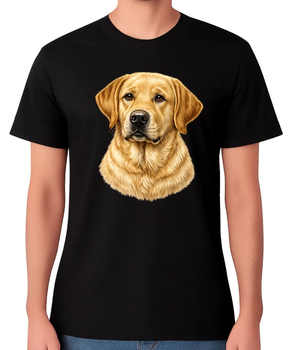 Golden Labrador Dog Portrait Unisex T-Shirt Cute Pet Lover Gift Tee