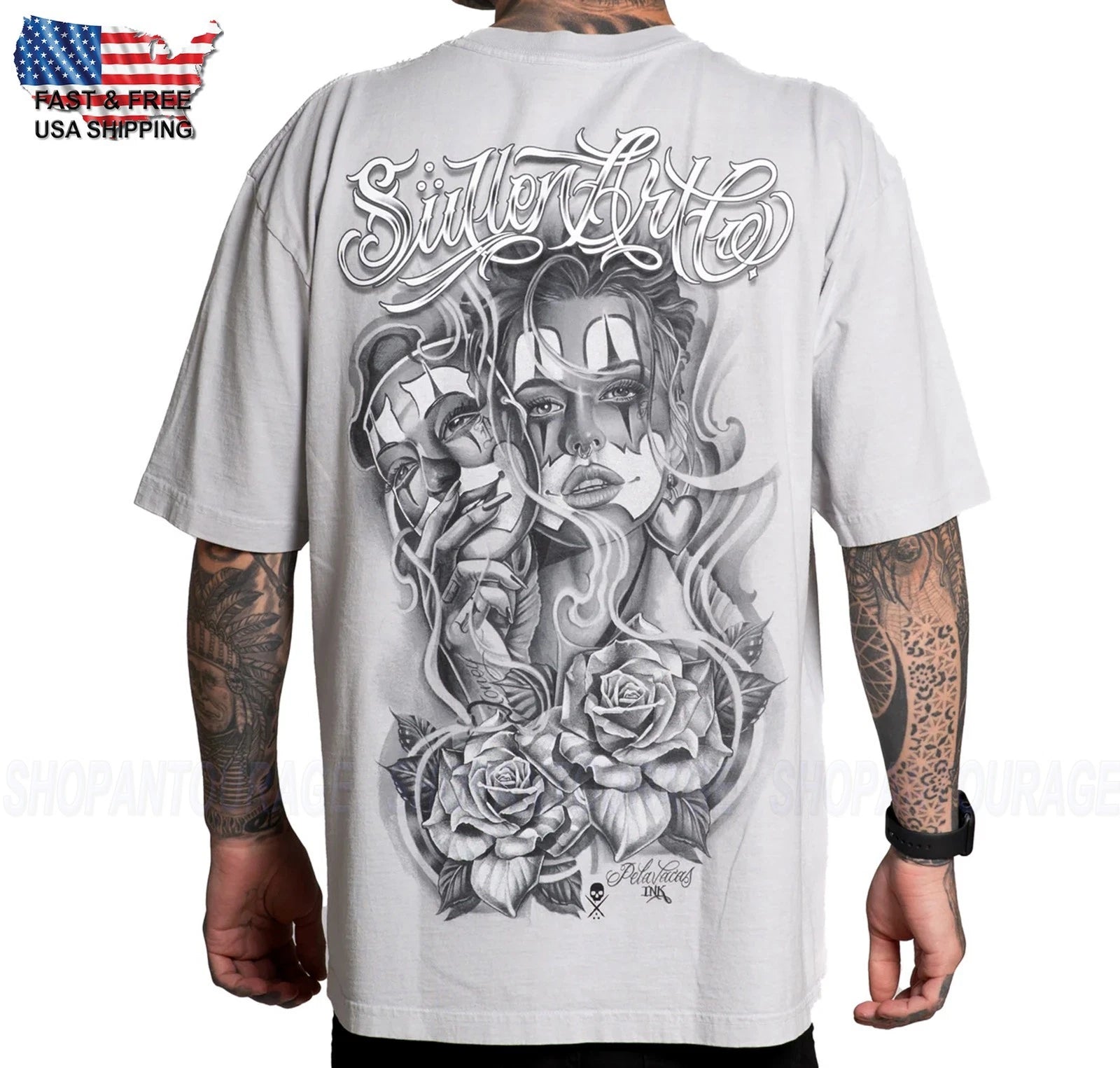 Sullen Art Collective Pelavacas III SCM7435 1 Ton Short Sleeve Men`s T-shirt