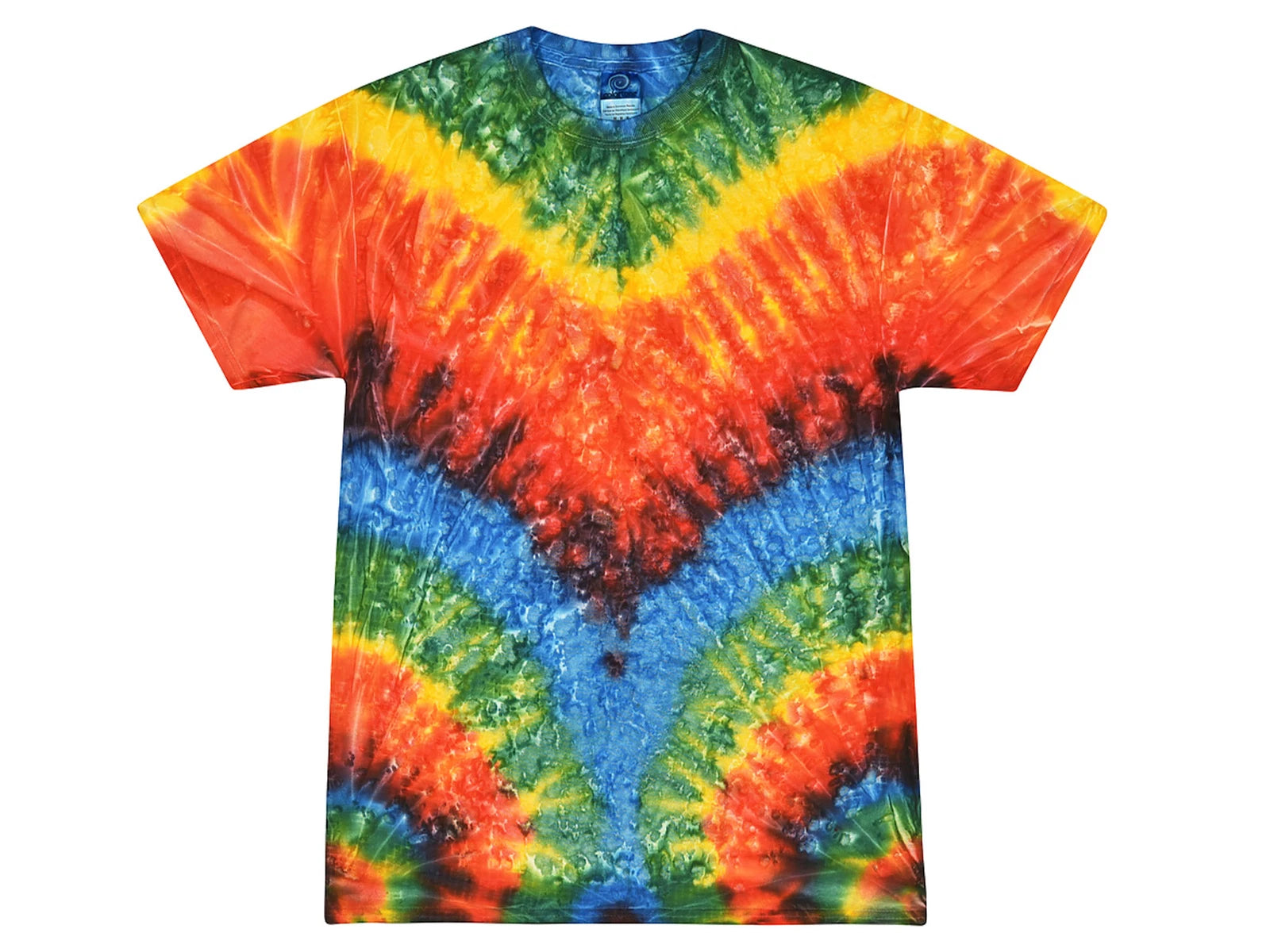 Tie Dye T-Shirts Multi-Color Woodstock  Adult & Kids Sizes Cotton Colortone