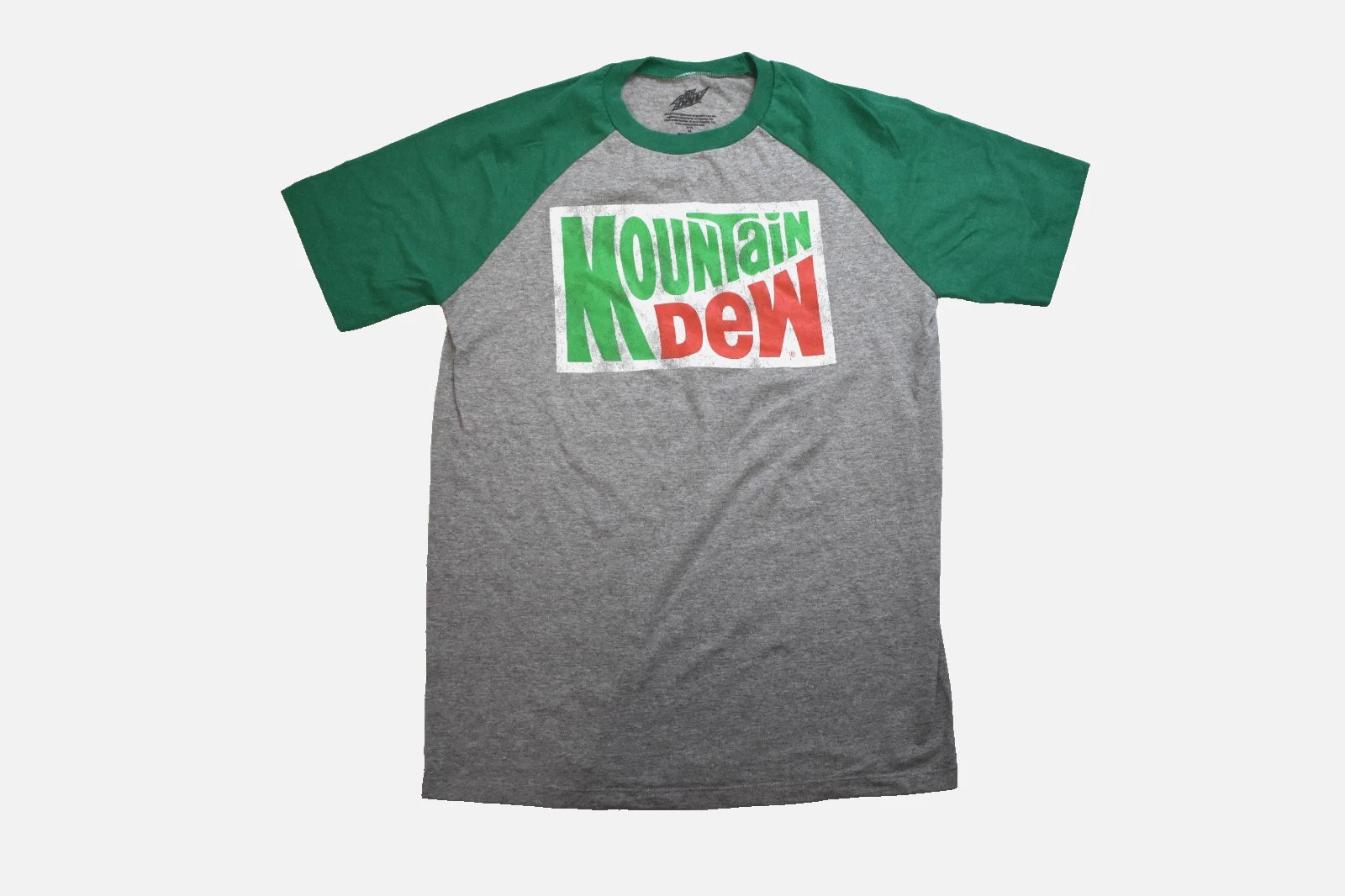 Mountain Dew Mens Boxed Graphic Gray Mtn Dew Shirt New Medium