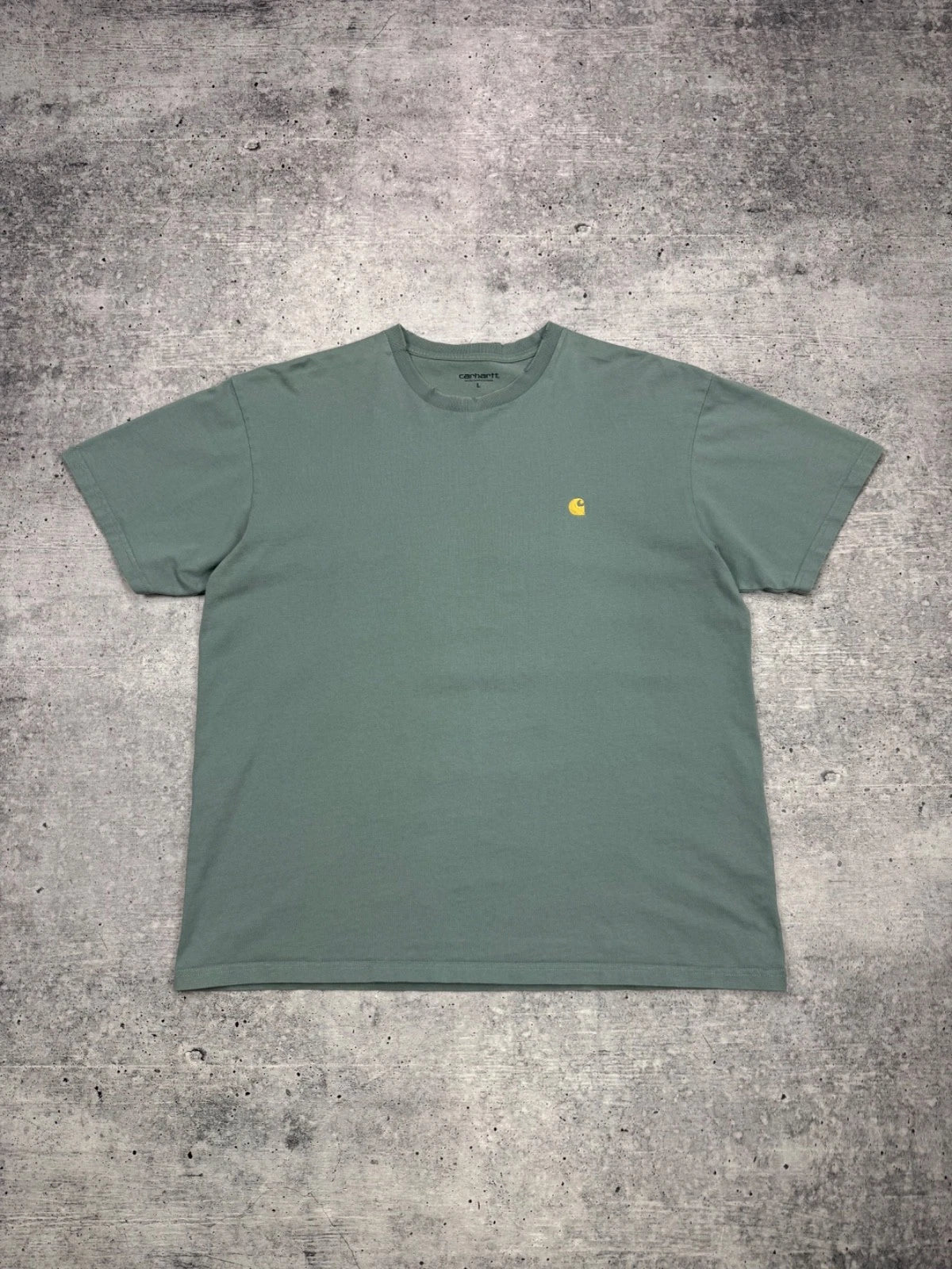Carhartt WIP S/S Chase Logo Casual T-Shirt Tee Man Men Size L Good Condition