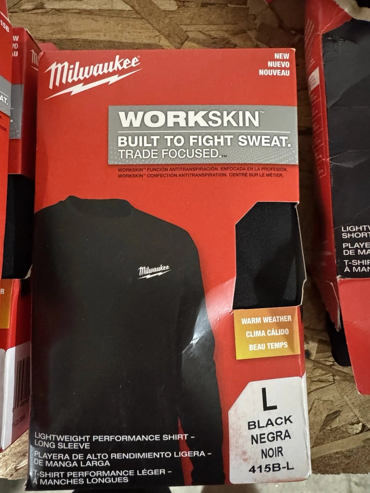 Milwaukee Men's WORKSKIN Large Black Lightweight Performance Long-Sleeve T-Shirt
