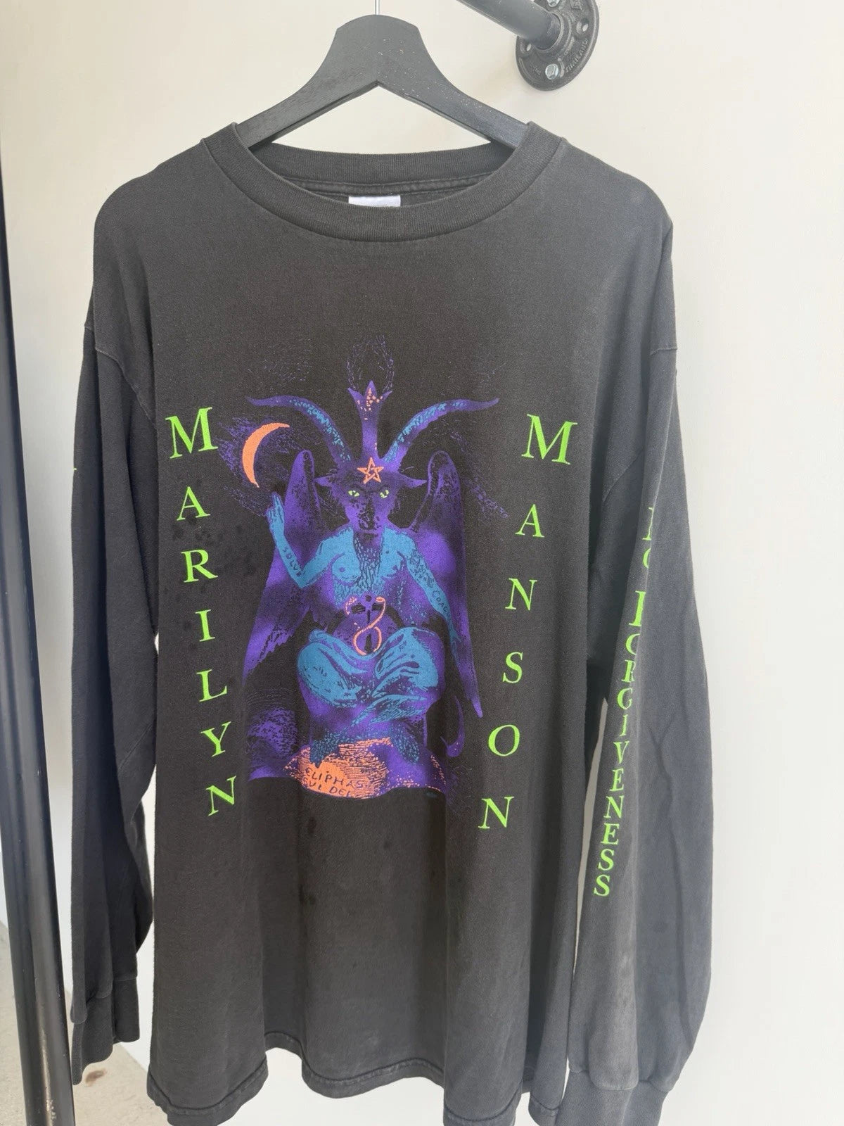 Vintage Marilyn Manson XL Long Sleeve Shirt 1996 When I’m God Everyone Dies VTG
