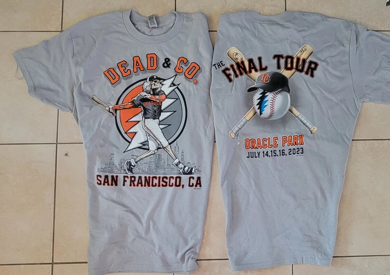 Dead and Company City Shirt Extra Large XL  2023 San Francisco Brand New
