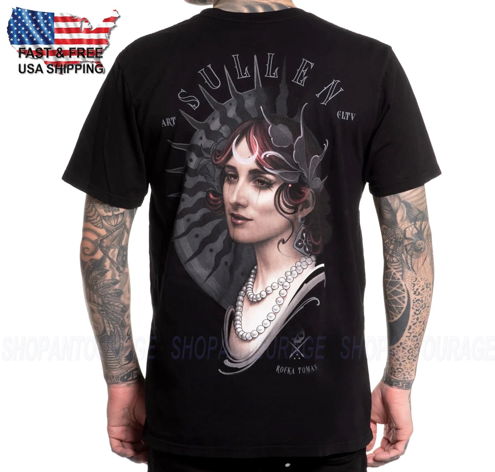 Sullen Art Collective Rocka Tomas Premium SCM5567 Short Sleeve T-shirt For Men