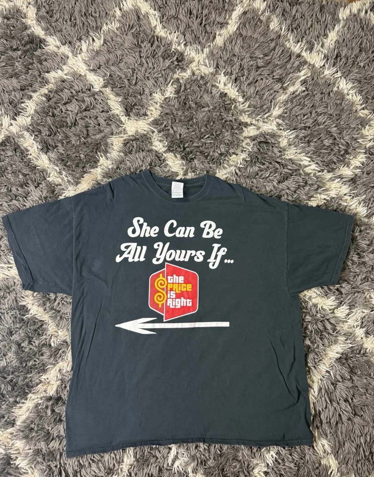 Vintage Parody Shirt Men’s XXL Black The Price Is Right Funny Comedy RARE