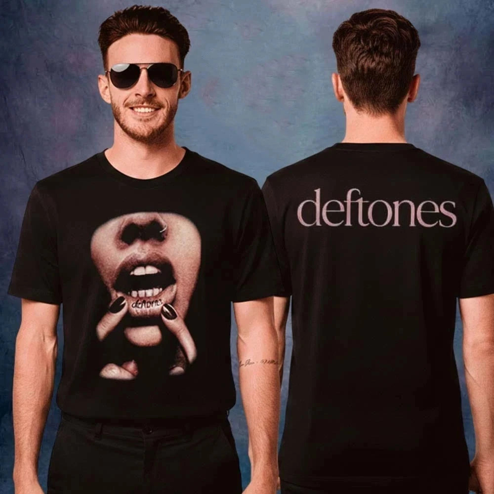 Deftones Merch EU UK Tour 2026 Silver Chains Unisex T-Shirt