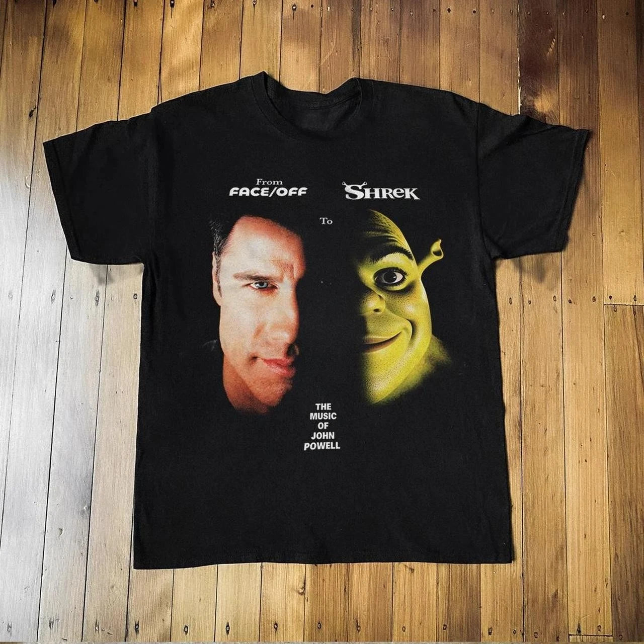 Shrek Face Off Funny Movie Graphic T Shirt All size S-5XL
