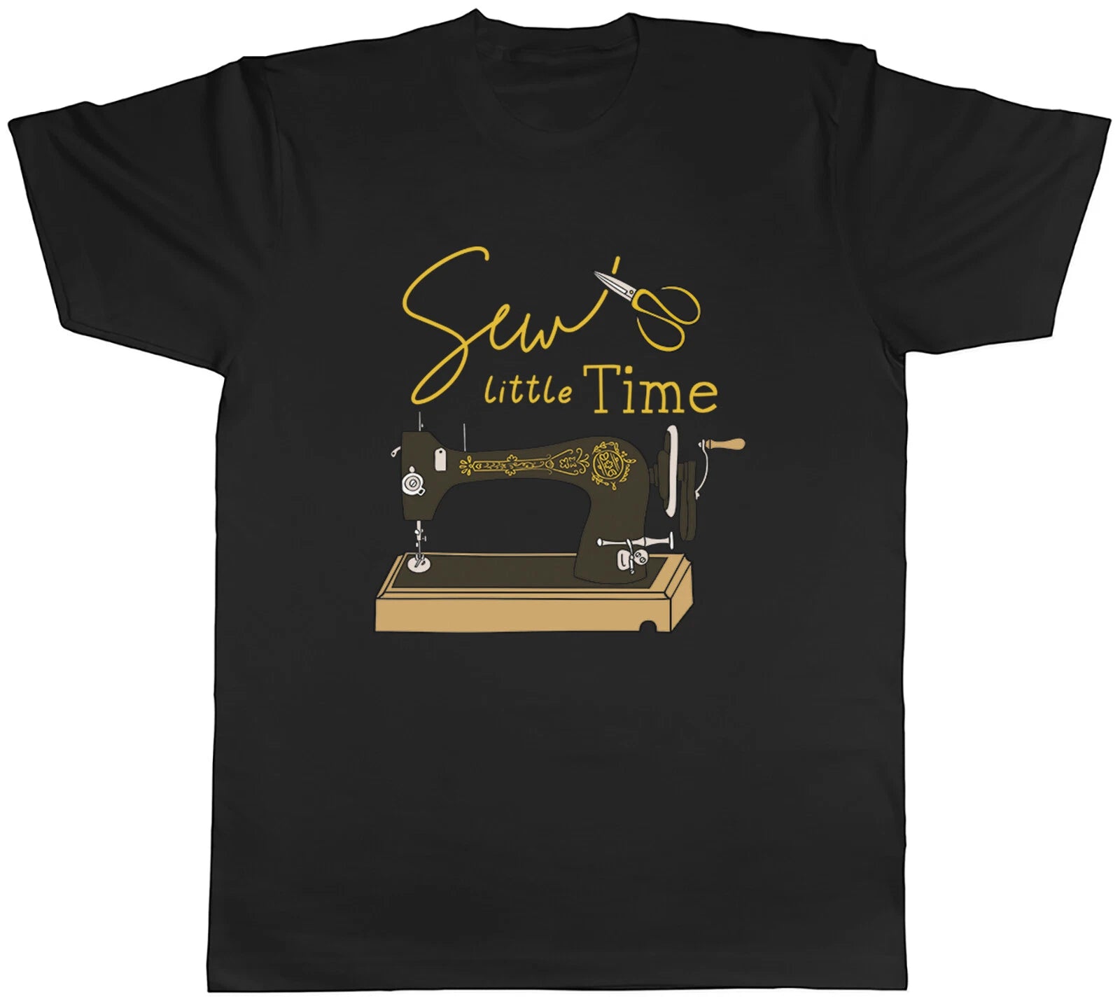 Funny Sewing Mens T-Shirt Sew Little Time Unisex Tee Gift