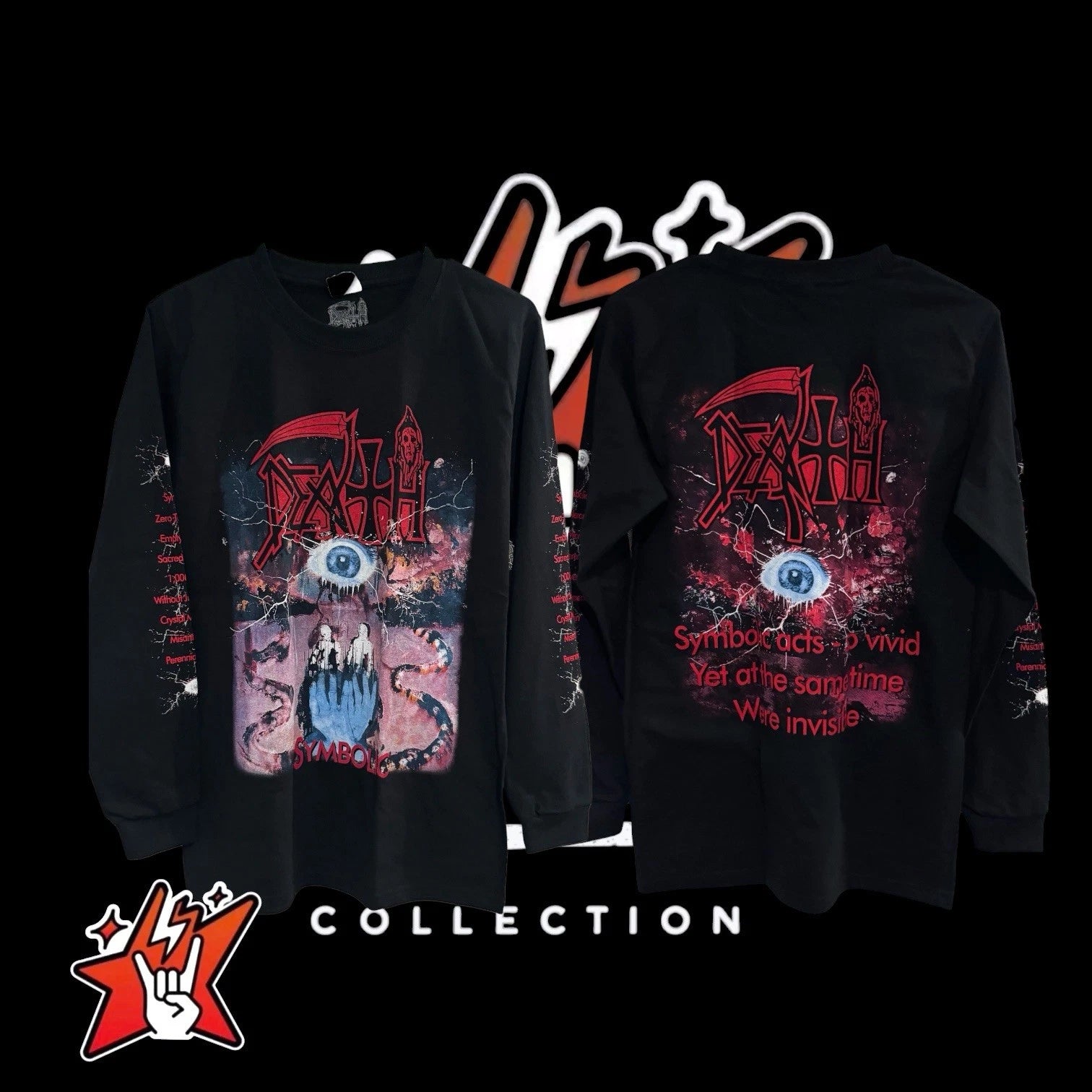 Symbolic Death T-Shirt New Short and Long Sleeve  Obituary Morbid Angel Autopsy