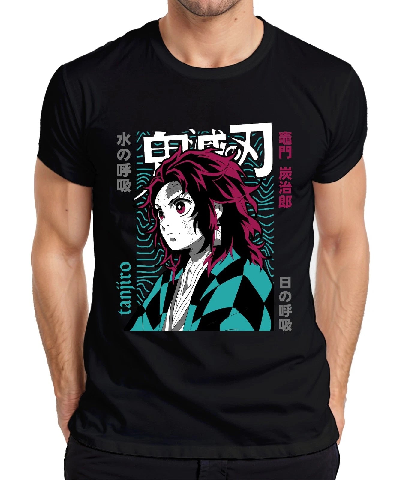 Tanjiro Demon Slayer Sword Demon Hunter Water Breathing Japan Y2K Streetwear Mr