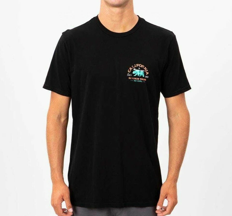 Rip Curl Men's S/S T-Shirt CALIFORNIA TRIBE PREMIUM - BLK - Medium -NWT LAST ONE