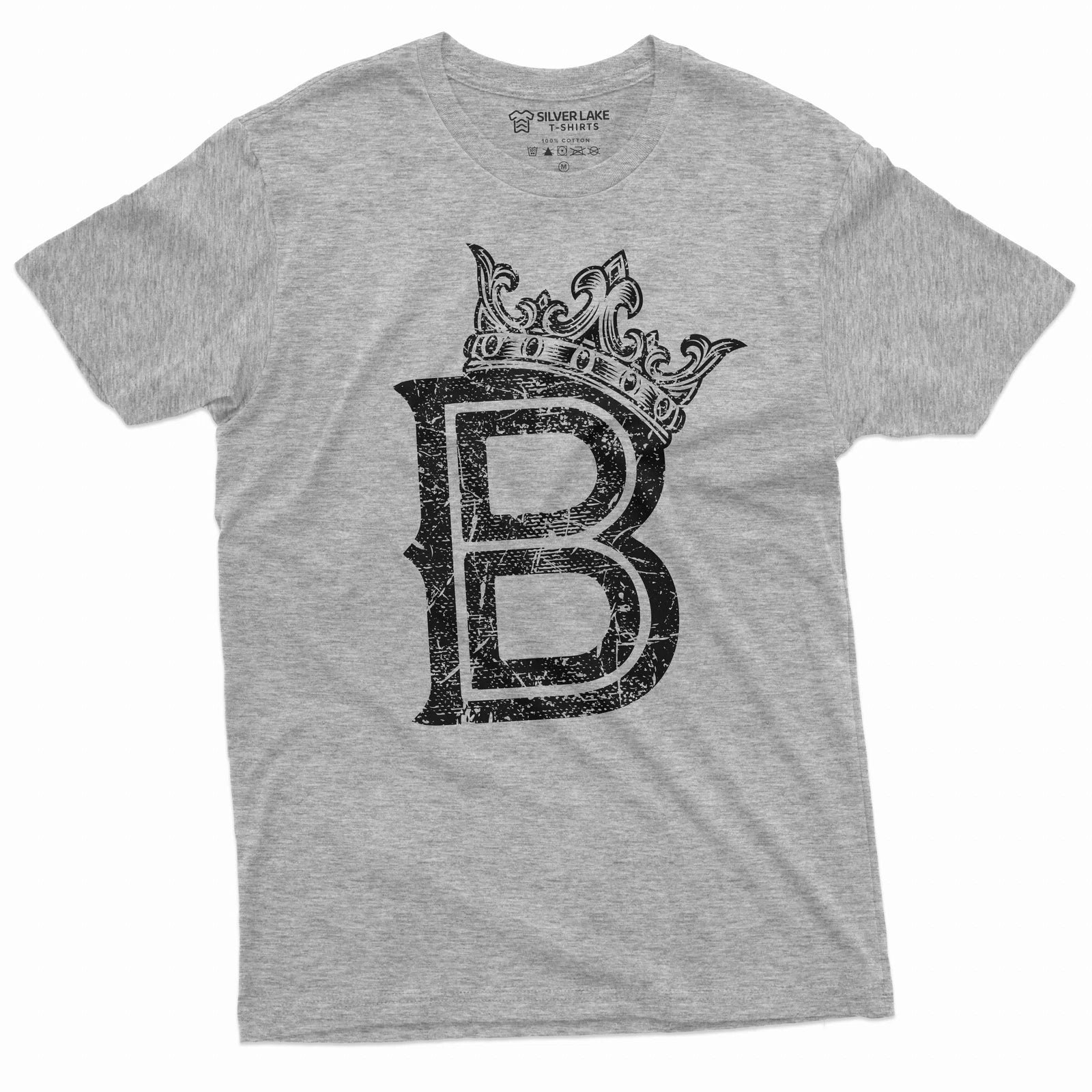 Crown with letter B tee shirt popular culture Queen Bee tee shirt Crown B shirt
