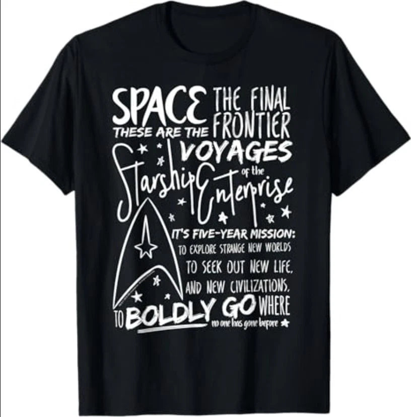 Star Trek Original Series Handwritten Speech Graphic T-Shirt T-Shirt