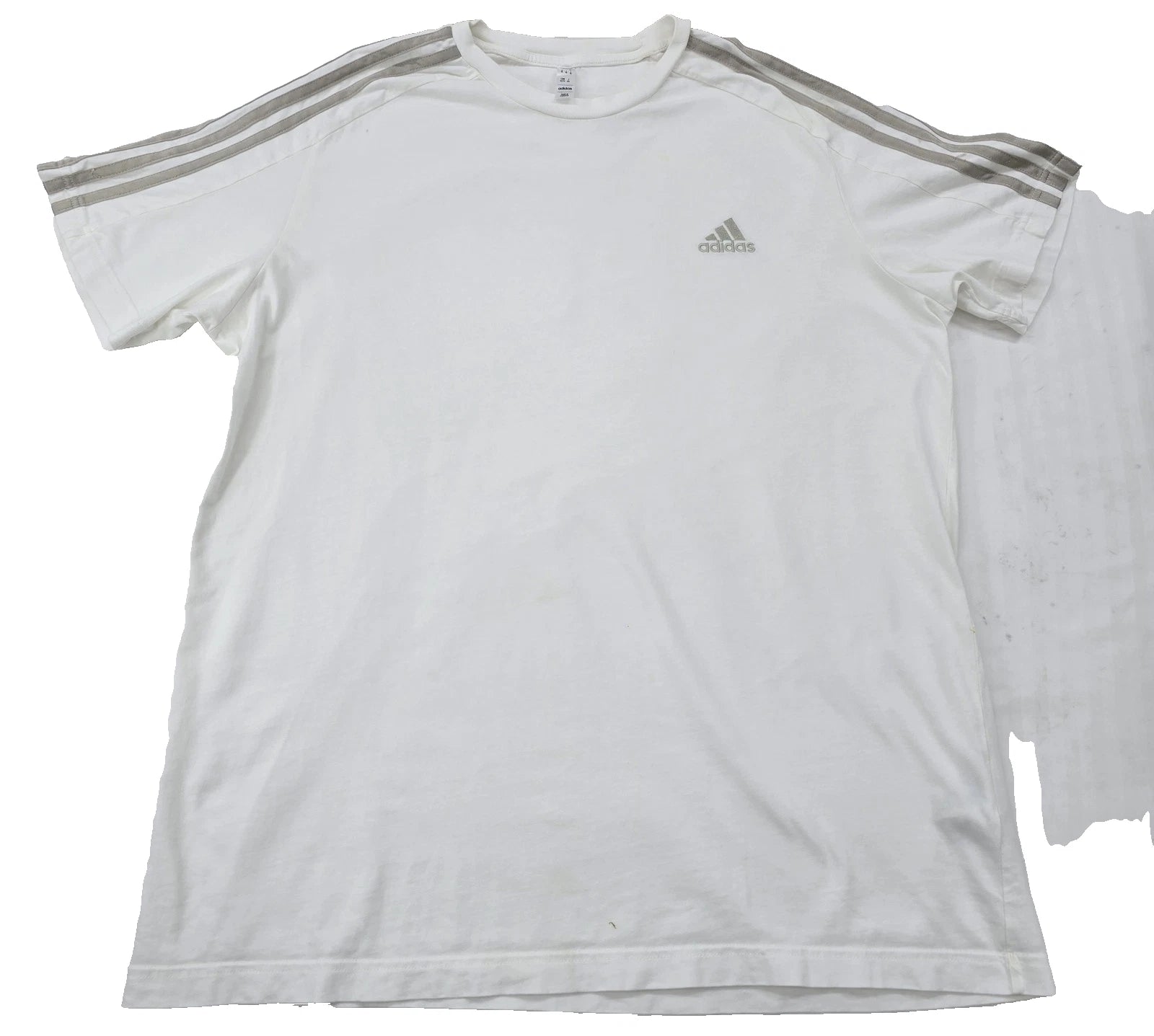 Adidas Adicolor Classics White 3-Stripes Slim Fit Men's Cotton T-Shirt
