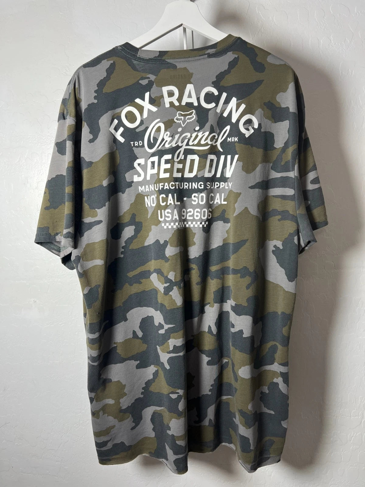 Fox Racing Premium Tee T Shirt Camo Rare Design Size XXL
