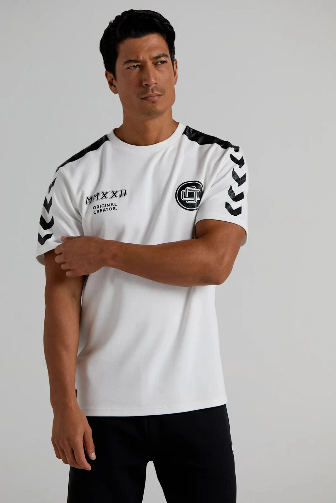 Football T-Shirt – Optic White | Men’s Oversized Cotton Jersey Tee