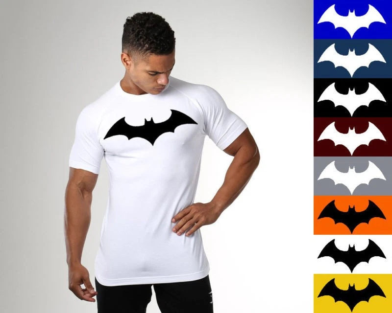 Men Fitness Gym Bodybuilding Muscle Training Cotton Casual Athletic T-shirt Tee