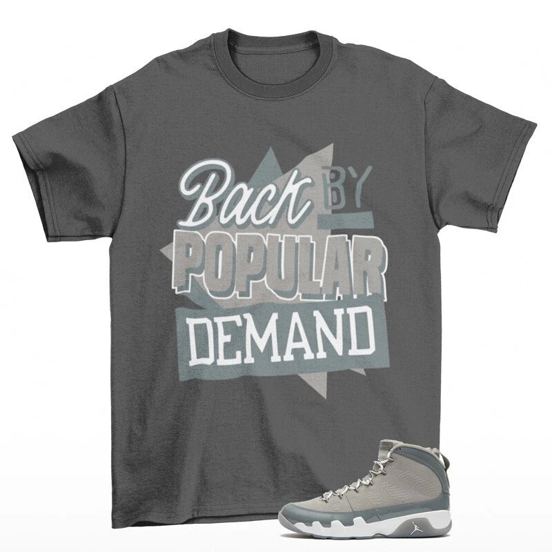 Throwback Shirt Grey to Match Jordan 9 Retro Cool Grey HV4794-011