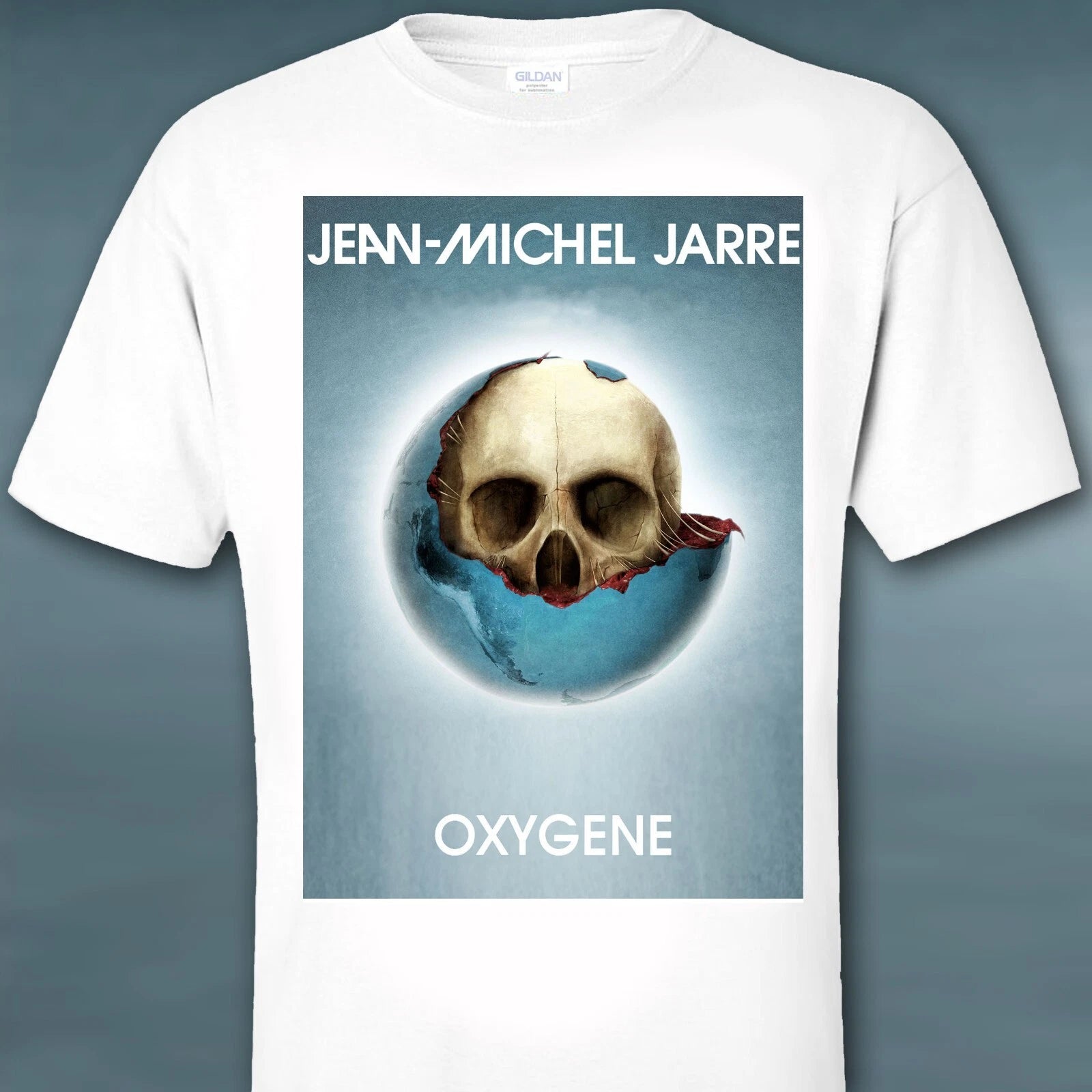 OXYGENE Jean-Michel Jarre print TShirt S M L XL 2XL 3XL. Slim Fit