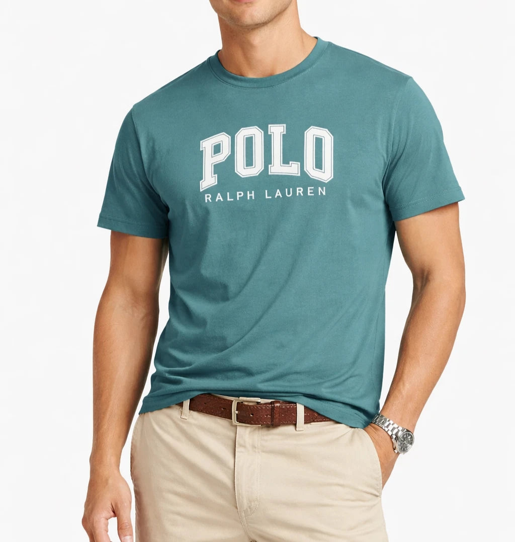 Polo Ralph Lauren Men's T-Shirt Green Custom Slim Fit Logo Tee NWT