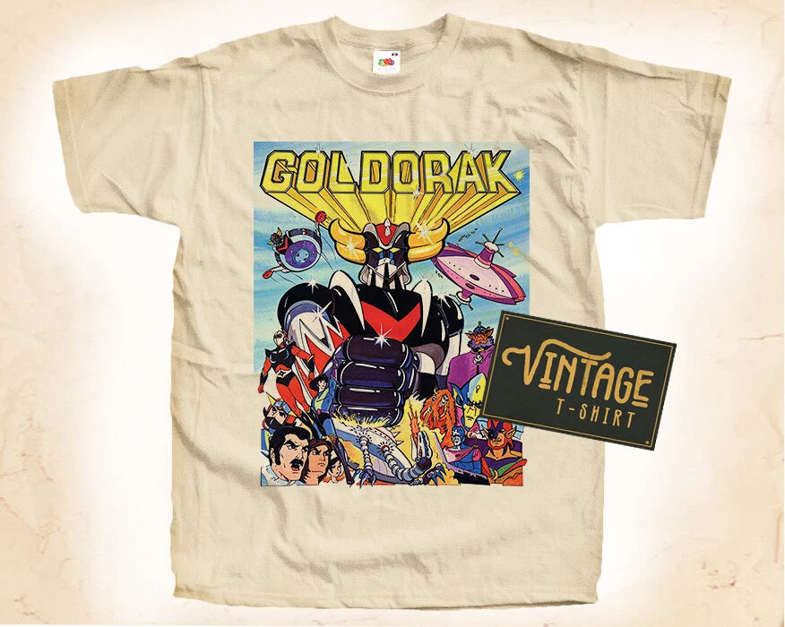 Goldorak V1 Vintage T Shirt  for Men Woman Unisex NATURAL S-5XL