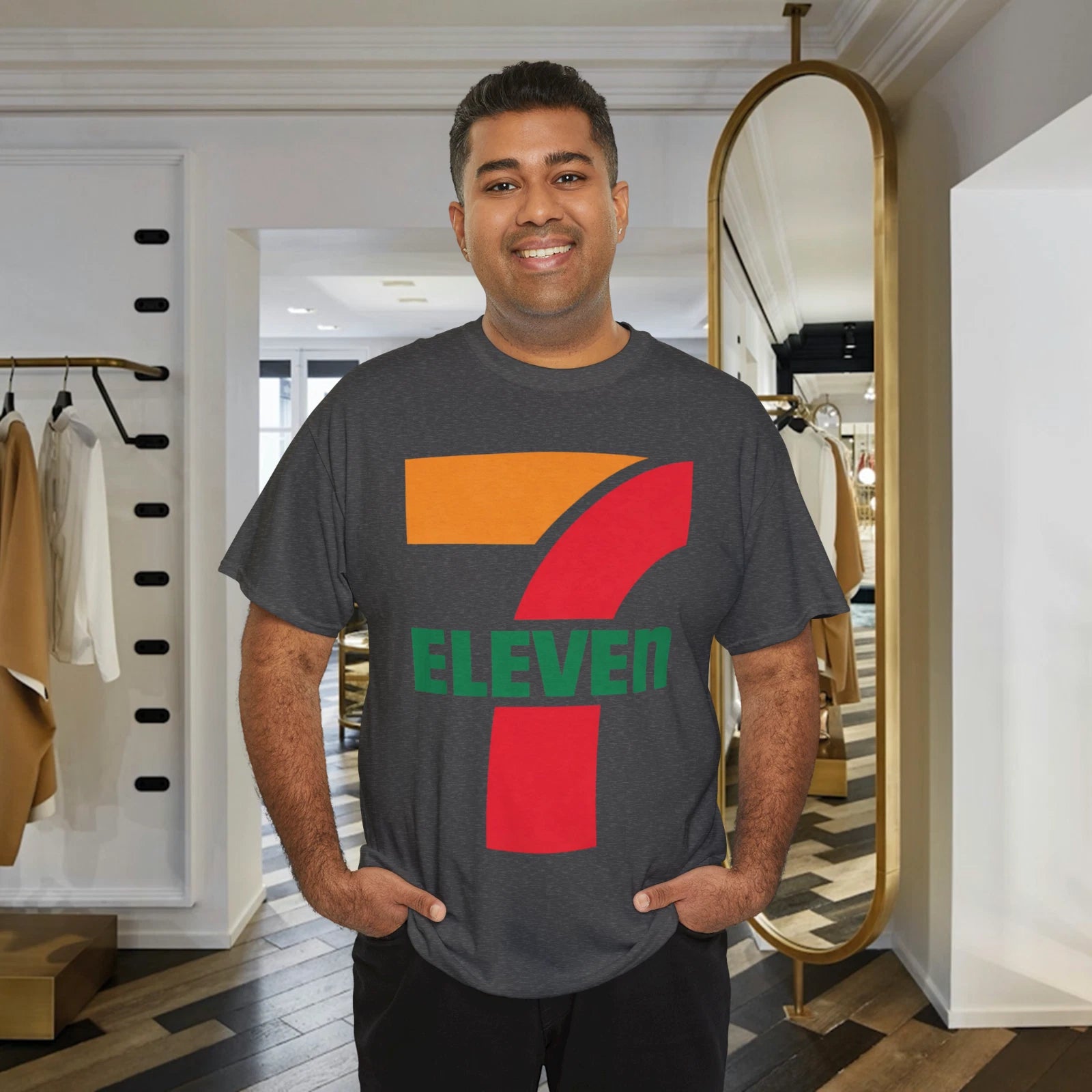 Top Shirt 7Eleven Logo Unisex Cotton Tshirt Mens T Shirt Unisex Design Tee