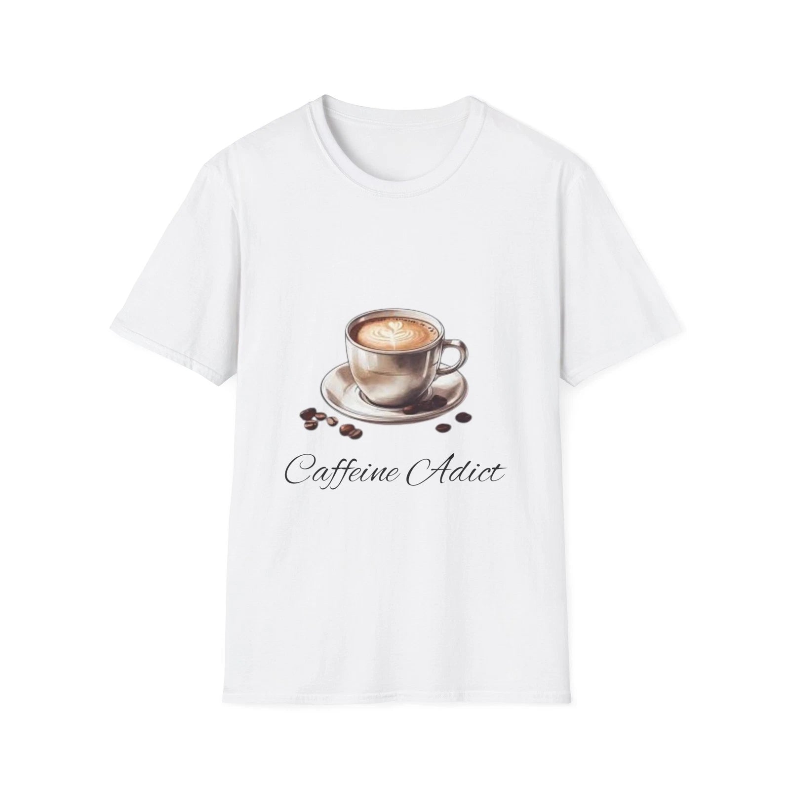 Caffeine Addict T-Shirt, Coffee Lover Gift, Unisex Tee, Casual Wear, Birthday
