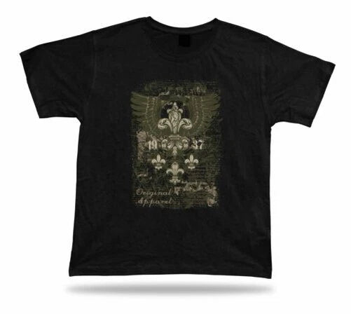 Eagle Wings Floral King Royal design stylish tshirt tee apparel birthday gift
