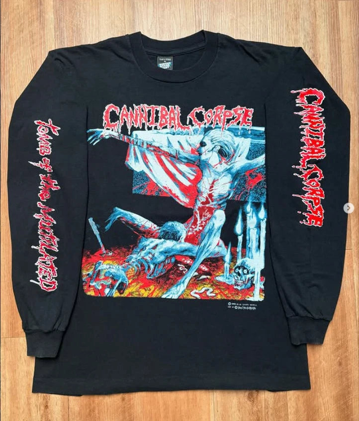 1993 Cannibal Corpse • Tomb of the Mutilated EU Tour Long Sleeves Shirt Reprint