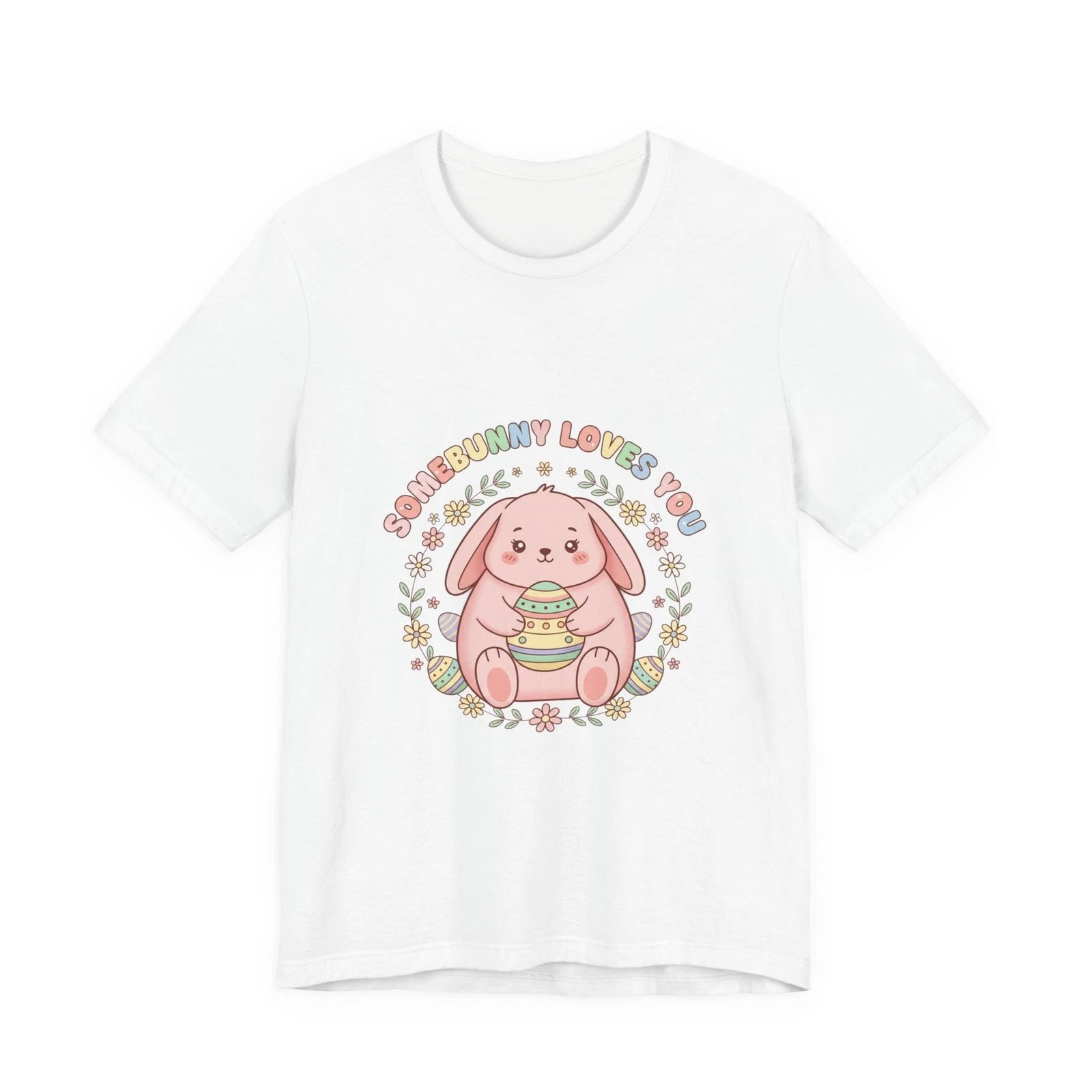 Somebunny Loves You Bunny Aesthetic Tee | Pastel Spring, Cottagecore