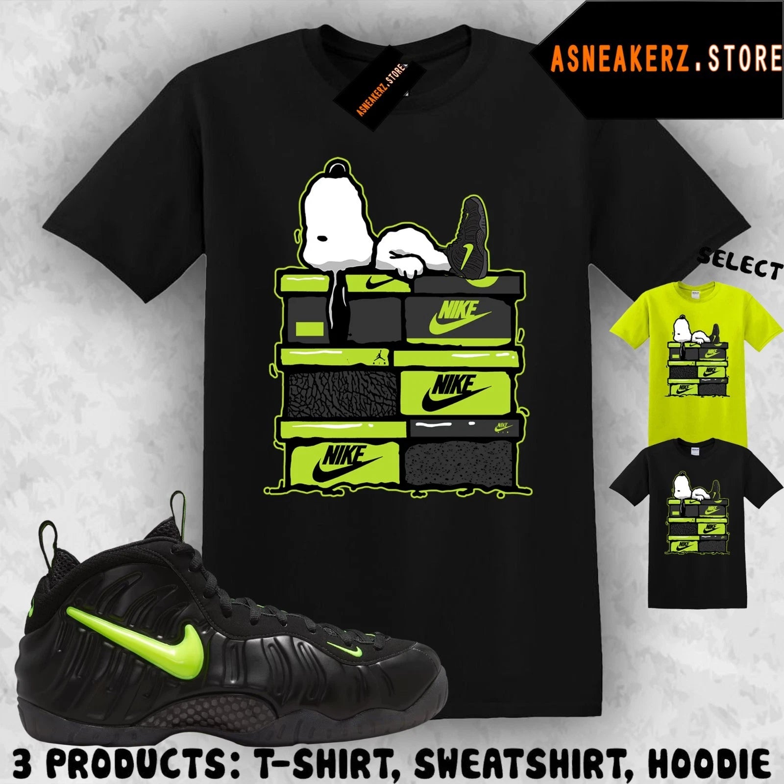 Shirt Match Foamposite Pro Voltage 2026 Sneaker Matching Tee Sneakerhead S Dog
