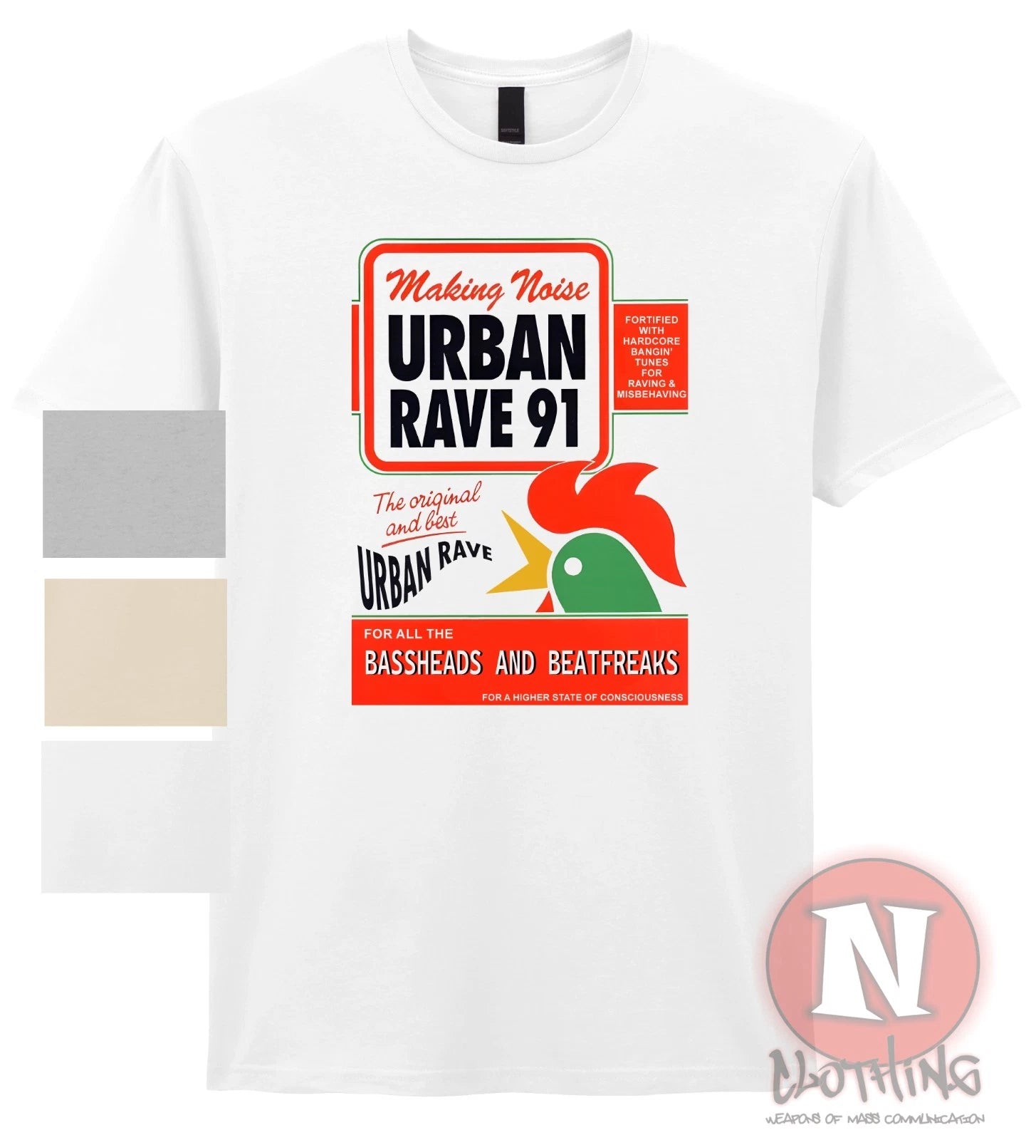 Urban Rave 91 t-shirt Wild free early 90s rave dance music EDM organic heavy
