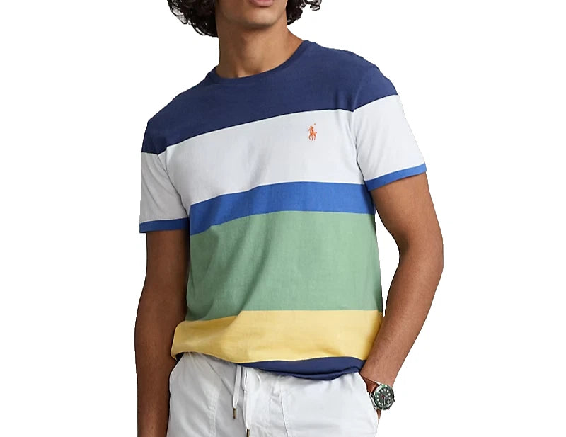 Polo Ralph Lauren Mens XXL Custom Slim Fit Striped Cotton Jersey T-Shirt