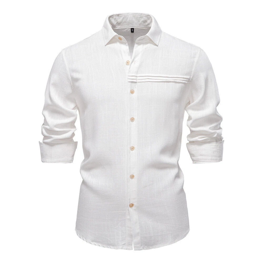 New Men's Shirt Casual Slim Shirts Long Sleeve Button Down Tops Blouse Sports