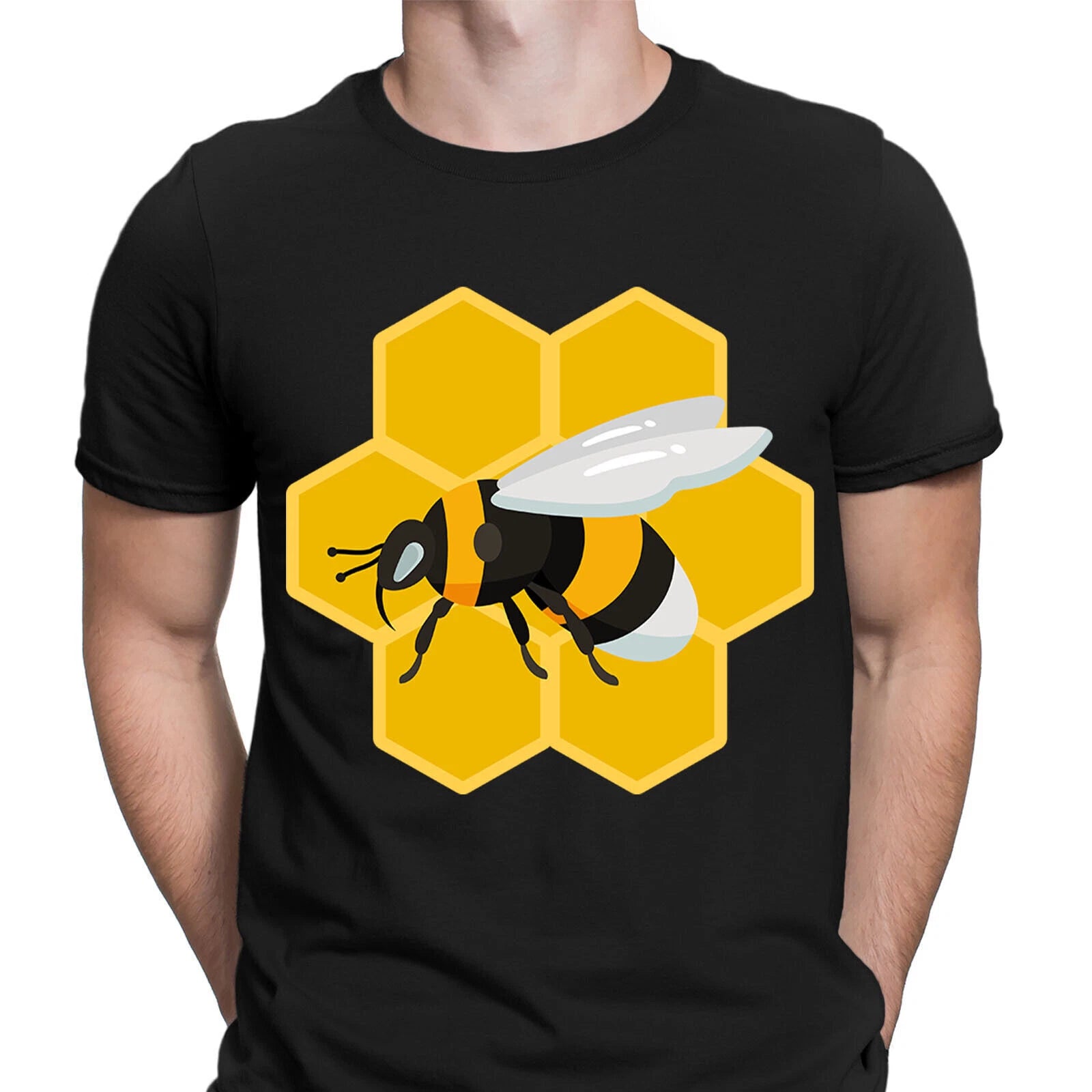 Bee Insect Save The Bees Honeybee Lovers Gift Novelty Mens T-Shirts Tee Top #6ED
