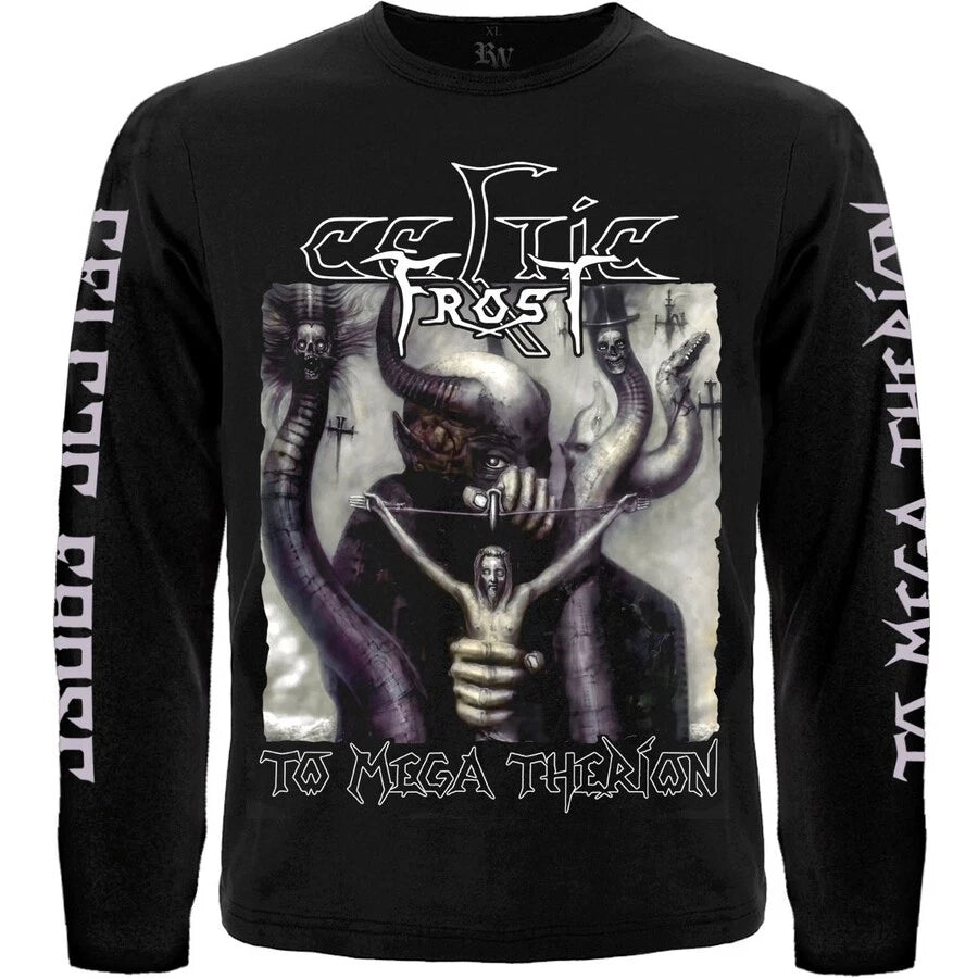 Celtic Frost "To Mega Therion"  Long Sleeve Black T-Shirt bathory dark throne