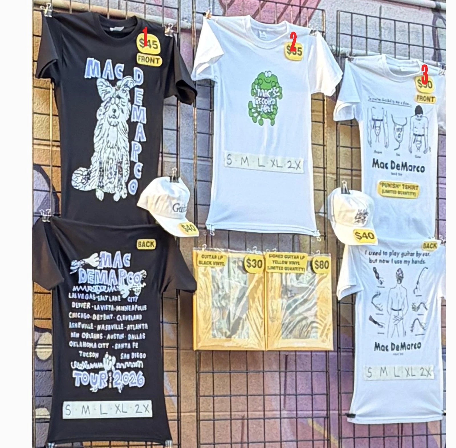 Mac Demarco Tour 2026 T shirt reprint